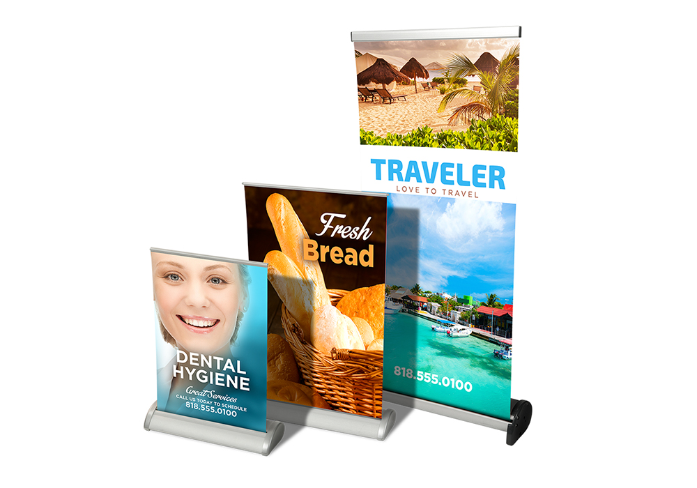 PC Print Center Urbandale · Table Top Retractable Banner Stand